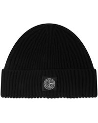 Stone Island - Full Rib Rws Wool Beanie - Lyst