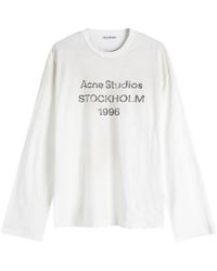 Acne Studios - Edden 1996 Logo Long Sleeve T-Shirt - Lyst
