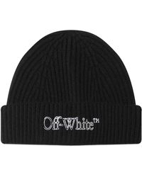 Off-White c/o Virgil Abloh - Off- Logo Beanie Hat - Lyst