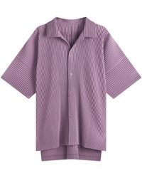 Homme Plissé Issey Miyake - Pleated Vacation Shirt - Lyst