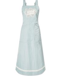 Brain Dead - Doily Apron Utility Midi Dress - Lyst