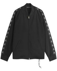 Mastermind Japan - Skull Tape Jersey Zip-Up Jacket - Lyst