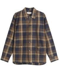 Universal Works - Lincot Big Check Travail Overshirt - Lyst