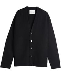Jil Sander - Boiled Wool Cardigan - Lyst
