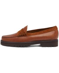 G.H. Bass & Co. - Larson Lug Soft Grain Loafer - Lyst