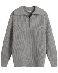 Armor Lux - Half Zip Rib Knit Jumper - Lyst