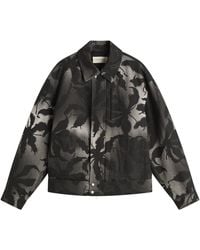 Dries Van Noten - Spray Flower Print Cotton Jacket - Lyst