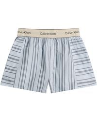 Calvin Klein - Cotton Poplin Sleep Short - Lyst