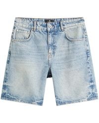 Represent - Tailored Denim Shorts - Lyst
