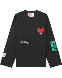 JUNGLES JUNGLES - X Keith Haring Haring Long Sleeve Chenille T - Lyst