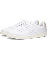 Fred Perry - Authentic B721 Leather Sneakers White And Ight Oyster - Lyst
