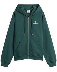 CASABLANCA - Sport Zip Up Hoodie - Lyst