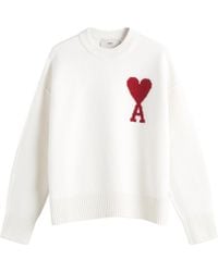 Ami Paris - Ami Adc Large Crew Knit Sweater - Lyst