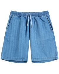 Universal Works - Herringbone Denim Simple Short - Lyst