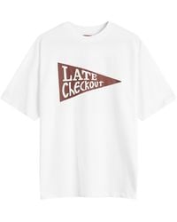 Late Checkout - Burgundy Flag T-Shirt - Lyst
