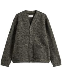 Universal Works - Raven Fleece Advance Cardigan - Lyst