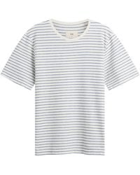 Folk - Textured Stripe T-Shirt - Lyst