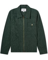 Corridor NYC - Floral Embroidered Zip Shirt Jacket - Lyst