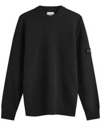 Stone Island - Reverse Seam Lambswool Crew Neck Jumper - Lyst