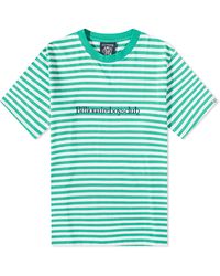 BBCICECREAM - Serif Logo Stripe T-Shirt - Lyst