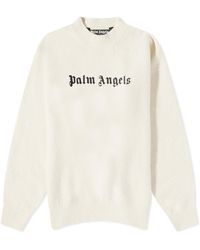Palm Angels - Classic Logo Crew Knit - Lyst