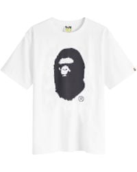 A Bathing Ape - Pixel Ape Head T-Shirt - Lyst
