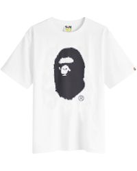 A Bathing Ape - Pixel Ape Head T-Shirt - Lyst
