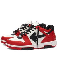 Off-White c/o Virgil Abloh - Off- Out Of Office Leather Sneakers - Lyst