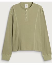 Ganter - Henley Waffle Longsleeve - Lyst