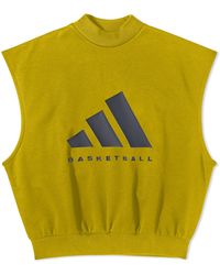 adidas - Basketball Sleeveless Logo T-Shirt - Lyst