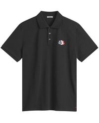 Moncler - Tripe Crest Polo Shirt - Lyst