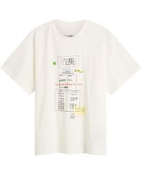 Maison Margiela - Mm6 Tailored Labels T-Shirt - Lyst