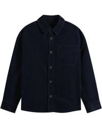 A.P.C. Surchiemise Basile Logo Shirt in Natural for Men | Lyst