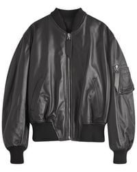 The Attico - Anja Leather Bomber Jacket - Lyst