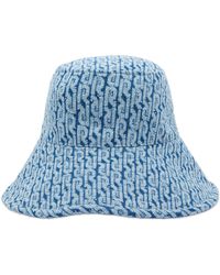 Rabanne - Logo Denim Bucket Hat - Lyst