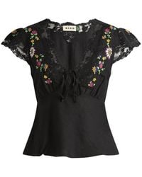 RIXO London - Elaine Top - Lyst