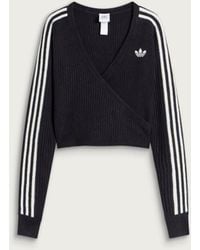 adidas - X Jennie Knit Wrap Cardigan - Lyst