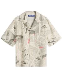 Picante - End. X Headline Printed Linen Short Sleeve Shirt - Lyst