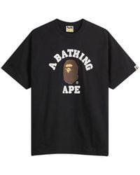 A Bathing Ape - College T-Shirt - Lyst