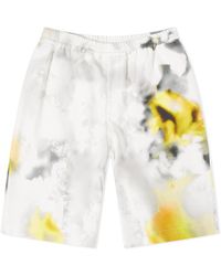 Alexander McQueen - Obscured Flower Printed Shorts - Lyst