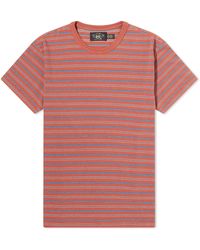 RRL - Stripe T-Shirt - Lyst