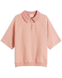 BOUND - Snow Wash Jersey Half Zip Polo - Lyst