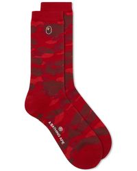 A Bathing Ape - Colour Camo One Point Socks - Lyst