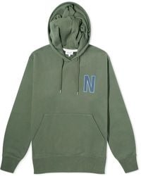 Norse Projects - Arne Relaxed N Logo Hoodie - Lyst