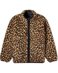 Wacko Maria - Reversible Leopard Fleece Jacket - Lyst