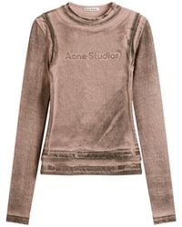 Acne Studios - Elga Print Long Sleeve Top - Lyst