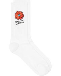 Maison Kitsuné - Floating Flower Sporty Socks - Lyst