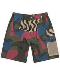 by Parra - Distorted Camo Shorts - Lyst