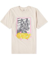 Obey - Love Dog Logo T-Shirt - Lyst
