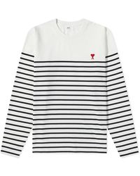 ami long sleeve heart tee